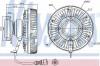 NISSENS 86075 Сцепление, вентилятор радиатора