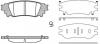 REMSA 163600 1636 00_колодки дисковые задние/ Lexus NX 2.0/2.5i 14