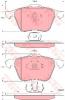 TRW GDB1576 Комплект тормозных колодок, диско