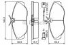 BOSCH 0 986 424 556 Комплект тормозных колодок, диско