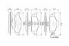 BOSCH 0 986 424 611 Комплект тормозных колодок, диско