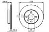 BOSCH 0986478329 Торм.диск пер.[256x13] 4 отв.(min 2)
