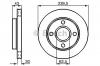 BOSCH 0986478502 Торм.диск пер.вент.[239.5x20] 4 отв.(min 2)