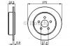 BOSCH 0 986 478 514 Тормозной диск