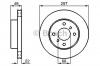 BOSCH 0986478567 Торм.диск пер.вент.[257x22] 4 отв.(min 2)