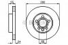 BOSCH 0986478846 Торм.диск пер.вент.[280x24] 5 отв.(min 2)