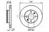 BOSCH 0986479206 Торм.диск пер.вент.[241x19] 4 отв.[min 2]