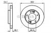 BOSCH 0986479230 Торм.диск пер.вент.[302x28] 5 отв.