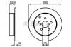 BOSCH 0986479242 Торм.диск зад.[280x10] 5 отв.[min 2]