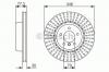 BOSCH 0 986 479 584 Диски торм.BMW 5,6-серии E60,61,63 вентилируемые (348x30)