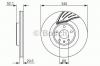 BOSCH 0986479590 Диск тормозной BOSCH 0986479590 AUDI A4/A5  345*30