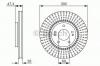BOSCH 0986479595 ТОРМОЗНОЙ ДИСК ПЕРЕДНИЙ