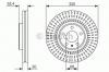 BOSCH 0 986 479 753 Диск тормозной AUDI A4/A5 07-/A6/A7 10-/Q5 08- передний вент.D=320мм.