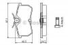 BOSCH 0 986 494 011 Комплект тормозных колодок, диско