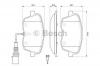 BOSCH 0 986 494 105 Комплект тормозных колодок, диско
