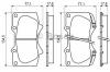 BOSCH 0 986 494 153 Комплект тормозных колодок, диско