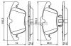 BOSCH 0 986 494 209 Комплект тормозных колодок, диско
