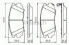 BOSCH 0 986 494 279 Комплект тормозных колодок, дисковый тормоз