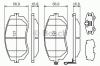 BOSCH 0986494315 Колодки тормозные BOSCH 0986494315 SUBARU IMPREZA/FORESTER  пер толш(16.3мм)