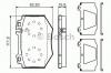 BOSCH 0 986 494 352 Комплект тормозных колодок, дисковый тормоз