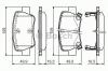 BOSCH 0 986 494 403 Комплект тормозных колодок, дисковый тормоз