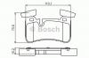 BOSCH 0 986 494 411 Комплект тормозных колодок, дисковый тормоз