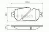 BOSCH 0 986 494 418 Комплект тормозных колодок, дисковый тормоз