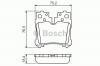 BOSCH 0 986 494 424 Комплект тормозных колодок, дисковый тормоз
