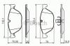 BOSCH 0 986 494 429 Колодки тормозные BMW F01/02/07/10 09- передние