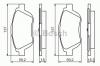 BOSCH 0 986 494 438 Комплект тормозных колодок, дисковый тормоз