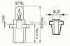 BOSCH 1 987 302 515 Лампа накаливания