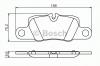 BOSCH 0 986 494 431 Комплект тормозных колодок, дисковый тормоз