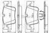 BOSCH 0 986 494 487 Комплект тормозных колодок, дисковый тормоз