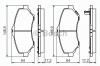 BOSCH 0 986 494 493 Колодки тормозные CHRYSLER/DODGE/JEEP 08-