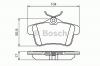 BOSCH 0 986 494 437 Комплект тормозных колодок, дисковый тормоз