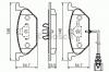 BOSCH 0 986 494 524 Комплект тормозных колодок, дисковый тормоз