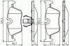 BOSCH 0 986 495 289 Комплект тормозных колодок, дисковый тормоз