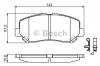 BOSCH 0 986 494 675 Комплект тормозных колодок, дисковый тормоз