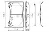 BOSCH 0986494694 Колодки тормозные BOSCH 0986494694 AUDI Q5 пер    8R0698151C