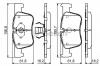 BOSCH 0 986 494 689 Комплект тормозных колодок, дисковый тормоз