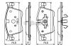 BOSCH 0 986 494 696 Комплект тормозных колодок, дисковый тормоз