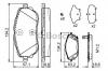 BOSCH 0 986 494 676 Комплект тормозных колодок, дисковый тормоз
