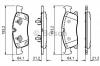 BOSCH 0986494672 Колодки тормозные BOSCH 0986494672 X166/W166 ML350 11- пер без спорт пакета