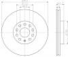 TEXTAR 92120505 92120505_диск тормозной передний/ VW Passat 1.4TSi/1.6/2.0TDi 05