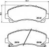 TEXTAR 2514901 Комплект тормозных колодок, дисковый тормоз