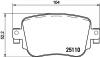 TEXTAR 2511003 2511003_колодки дисковые задние/ Audi Q3, Skoda Octavia 2.0TFSI/2.0TDI 14