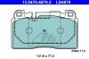ATE 13047048792 13.0470-4879.2_колодки дисковые передние/ Audi Q5 2.0TFSI/3.0TFSI/2.0TDI/3.0TDI 08