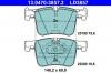 ATE 13047038572 13.0470-3857.2_колодки дисковые передние/ BMW X3 F25 3.0/2.0D 10