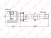LYNX CI-3722 Шарнирный комплект, приводной вал