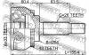 FEBEST 0410-DG4A43 ШРУС внешний 33X54X26 MITSUBISHI CARISMA DA 1995-2003 0410-DG4A43
